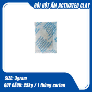 Gói hút ẩm Clay 3 gram (nhiều mẫu)