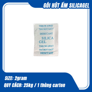 Gói hút ẩm Silica Gel 2gram ( nhiều mẫu)