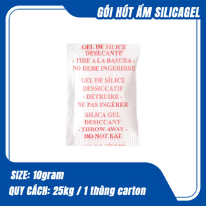 Gói hút ẩm Silica Gel 10gram (nhiều mẫu)
