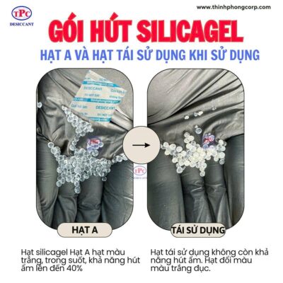 So sánh giữa hai loại hạt Silicagel mới và loại tái sử dụng