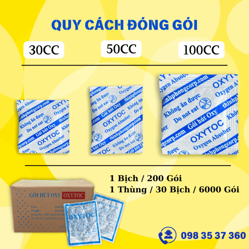 Quy cách gói hút Oxytoc