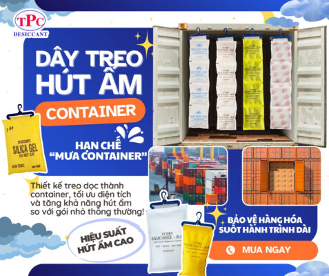 dây treo hút ẩm container