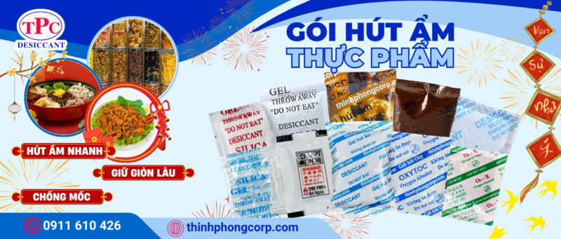 gói hút ẩm thực phẩm