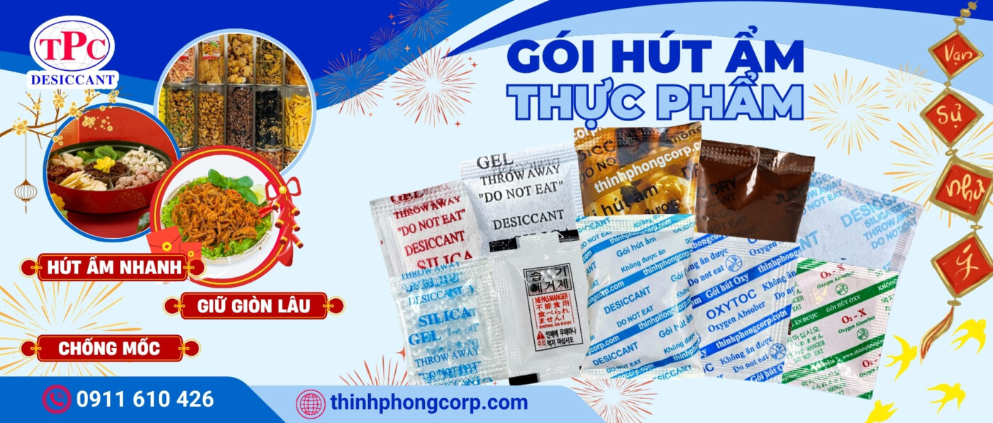 các gói hút ẩm cho thực phẩm