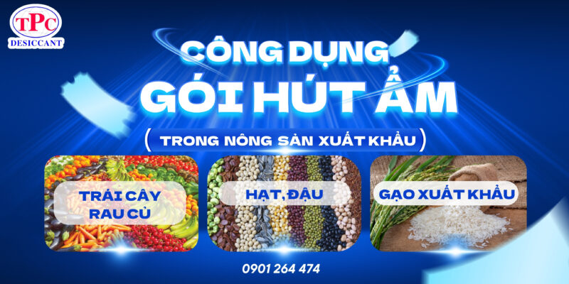 gói hút ẩm nông sản