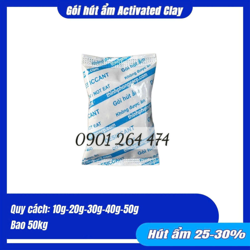 gói hút ẩm Clay
