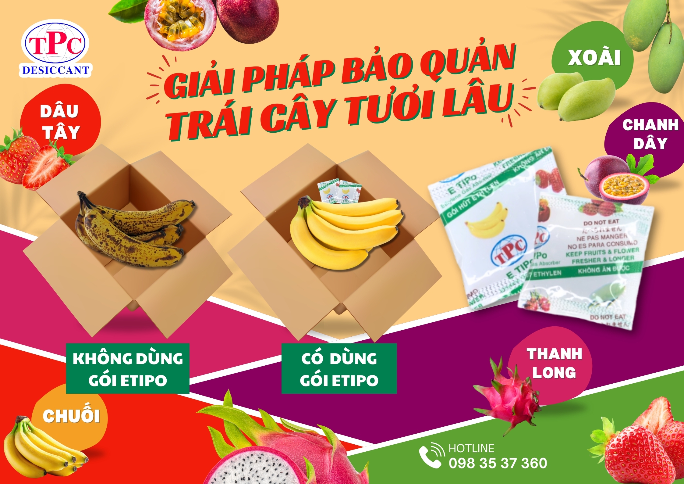 Giải pháp bảo quản trái cây