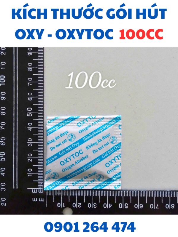 chọn kích thước gói hút oxy 100cc dùng cho bánh lớn