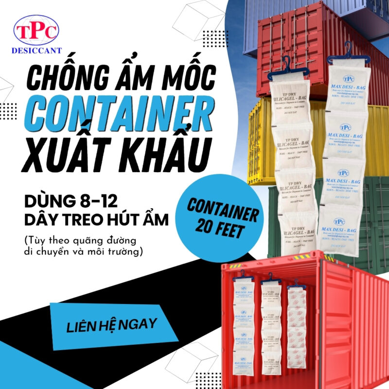 túi hút ẩm cho container 20ft