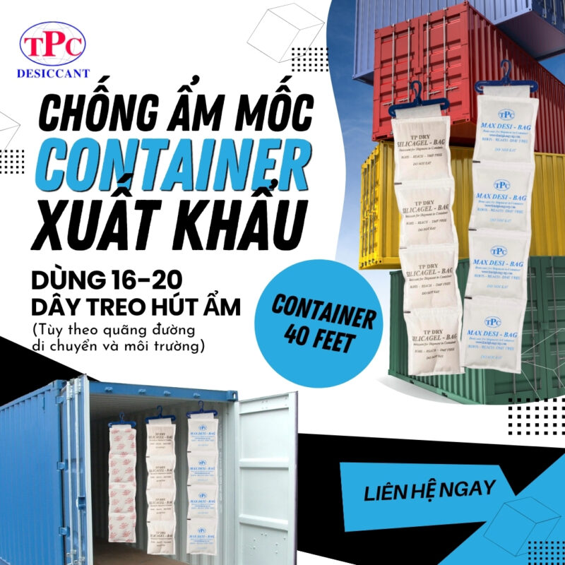 túi hút ẩm cho container 40ft